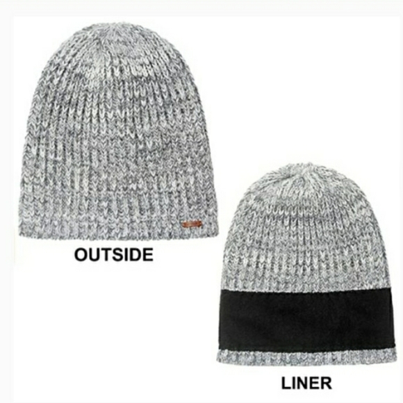 Lethmik Marled Gray Knit Men’s Slouchy Fleece Lined Beanie Hat - Picture 4 of 9